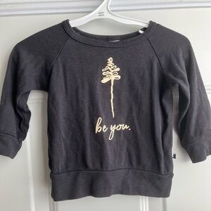 Little & lively bamboo black sweater 6-12 months